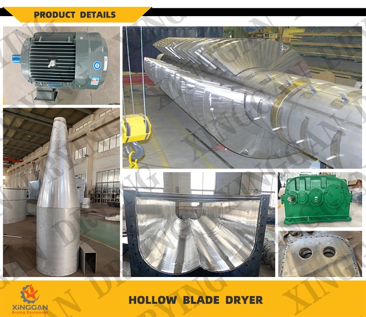 Hollow Blade Vacuum Heat Pump Sewage Industrial Rotary Sludge Dryer